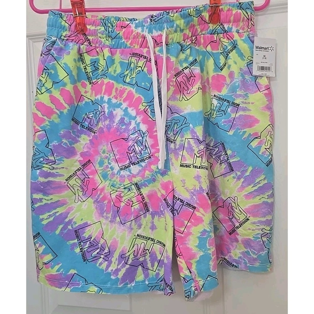 Women's MTV Shorts Size M (7-9) Bright Colors